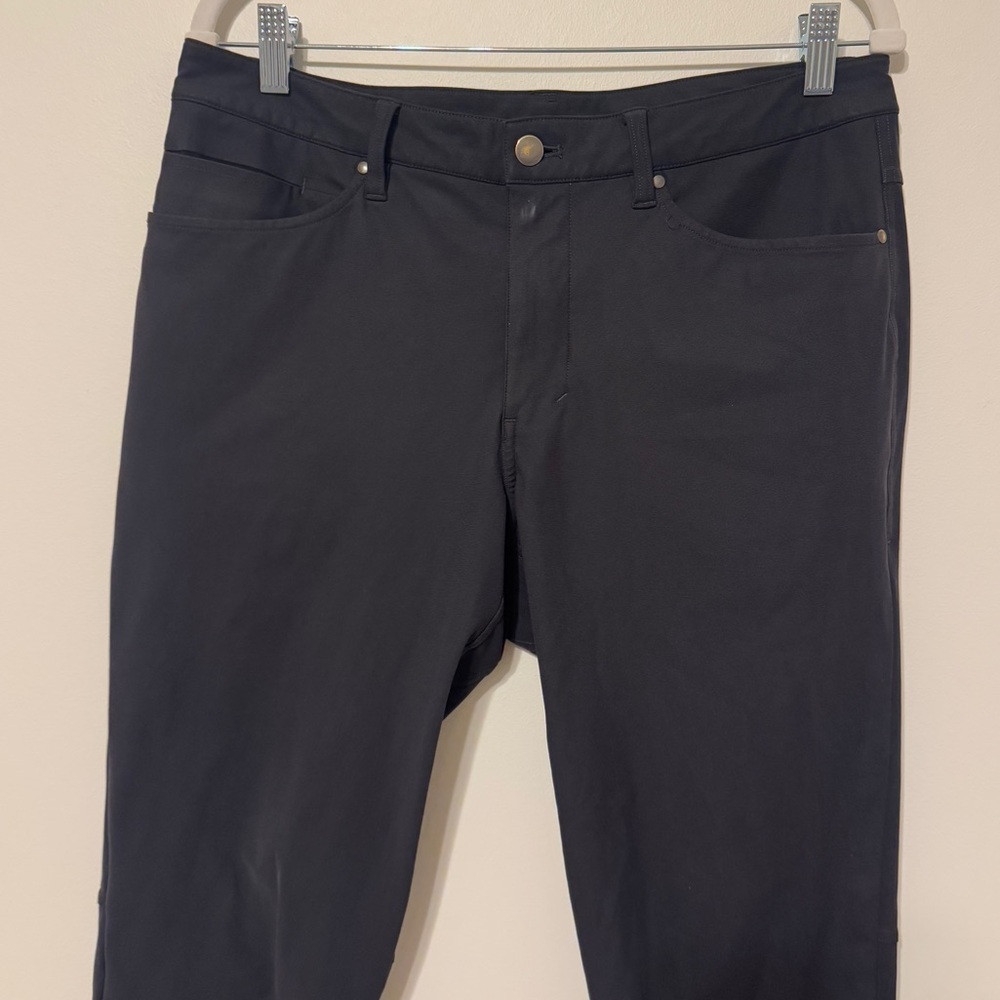 Lululemon ABC Slim Pants Warpstreme Size 32 Gray Obsidian Men’s - Picture 3 of 8